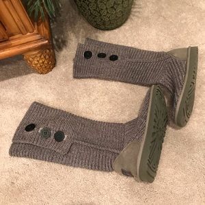 UGG Carly Sweater Boots Grey Size 7